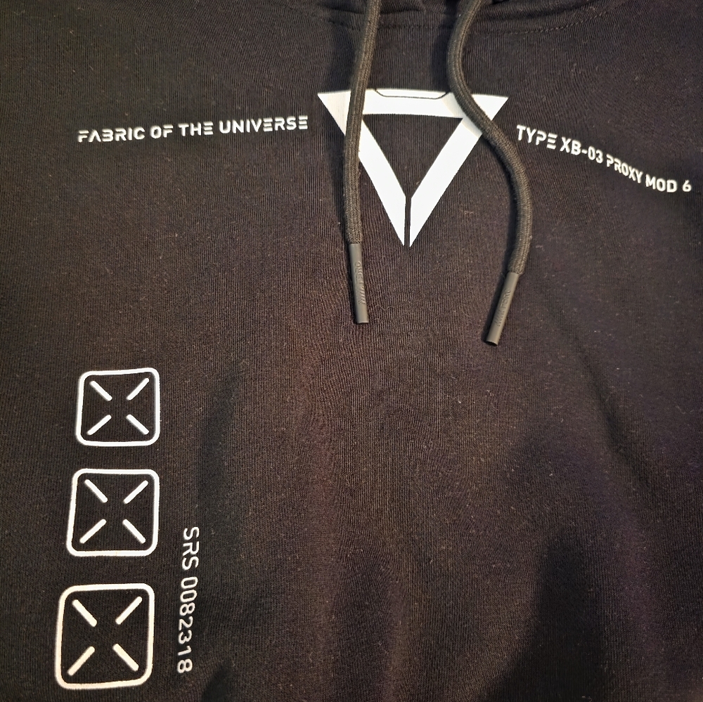 Fabric Of The Universe Womens Crop Hoodie Large - Picture 11 of 11